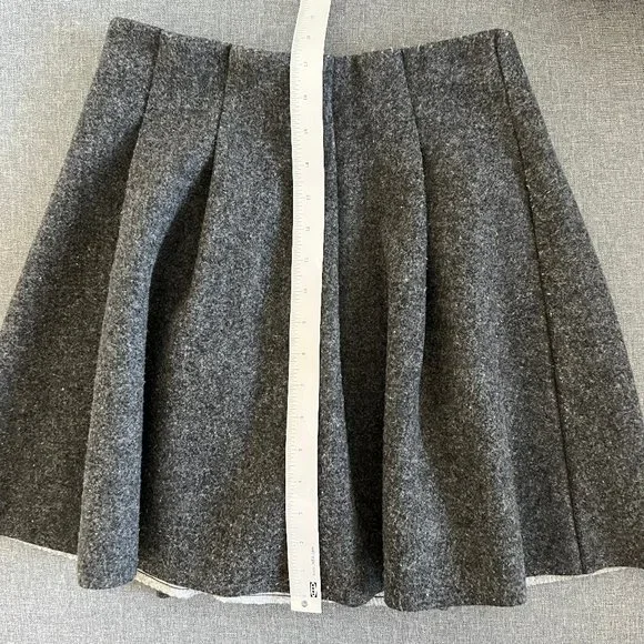 SOLD Oak + Fort Pleated Skirt in Grey - Picture 6 of 11